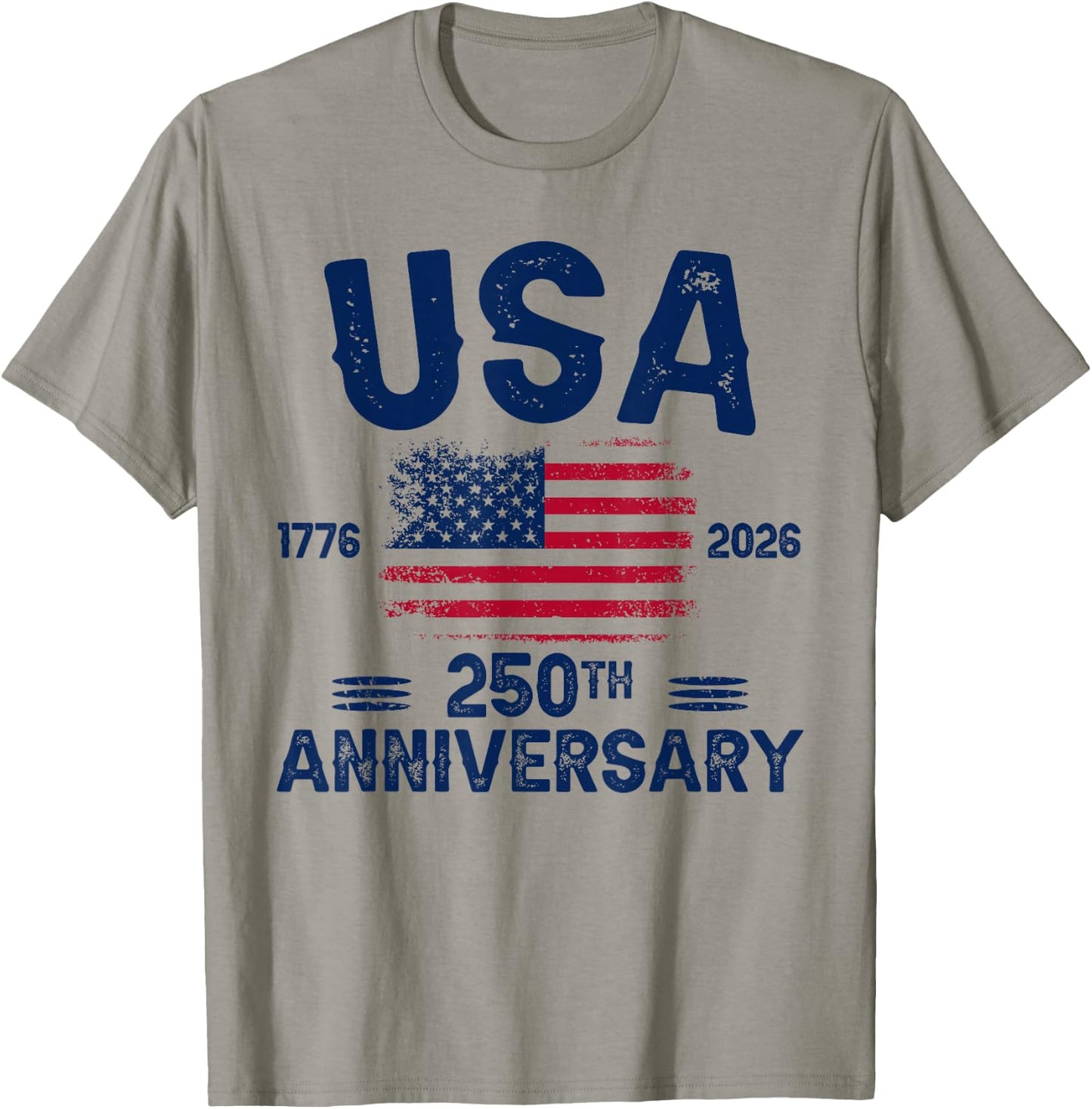 4th of July America US Flag Patriotic 250th Anniversary USA T-Shirt - T-Shirt | Sand