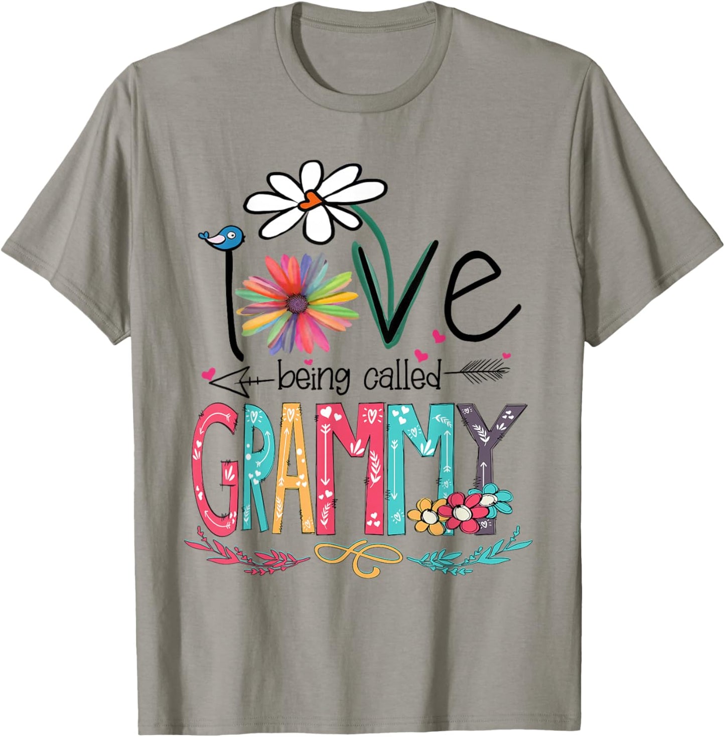 I Love Being Called Grammy Sunflower Shirt T-Shirt - T-Shirt | Sand