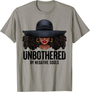Unbothered Sassy Black Queen African American Ladies Gifts T-Shirt - T-Shirt | Sand
