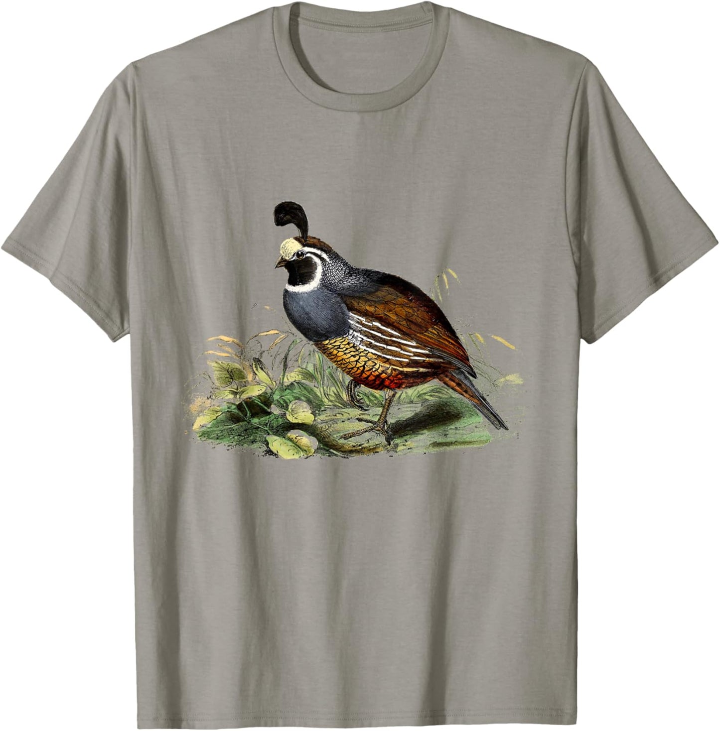 California Quail CA Quail Birder California Quail T-Shirt - T-Shirt | Sand