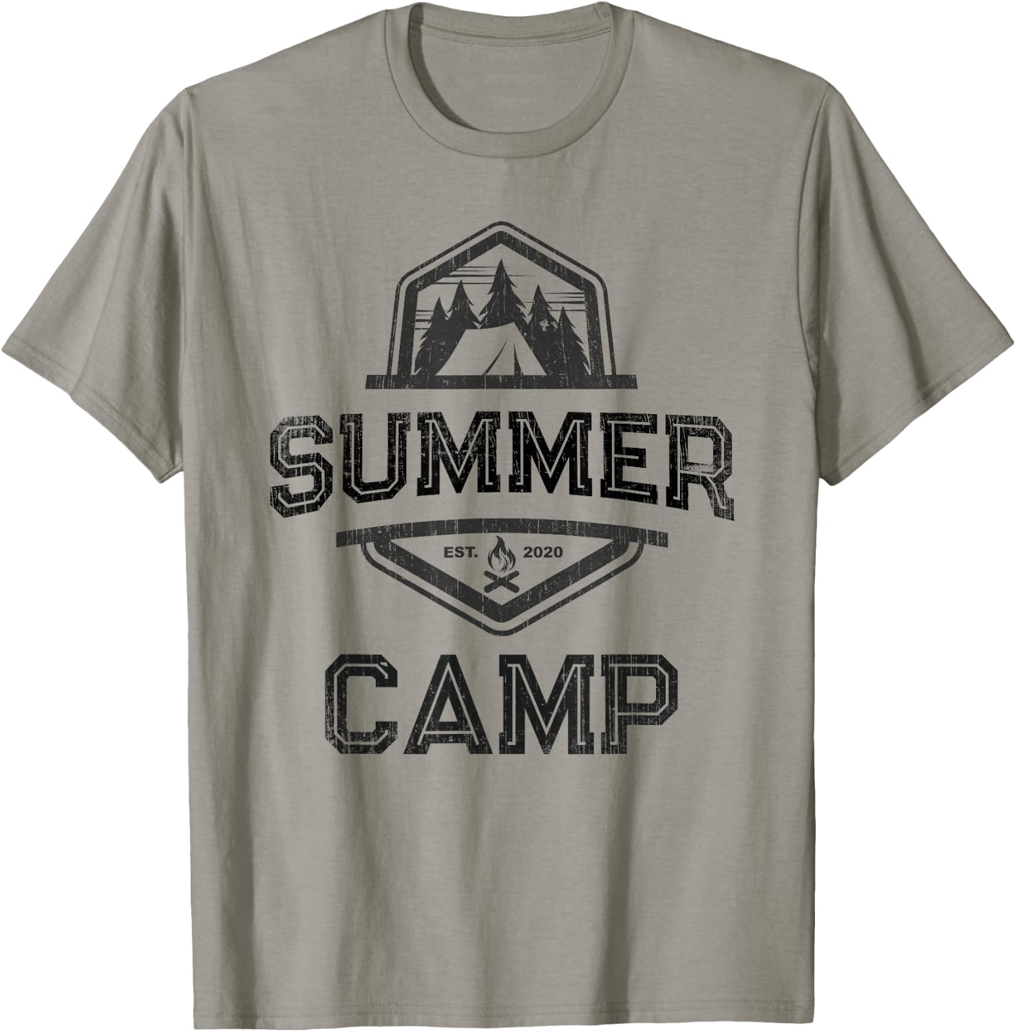 SUMMER CAMP Friends Besties Family Best Ever Camping T-Shirt - T-Shirt | Sand