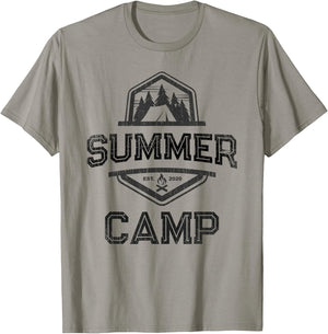 SUMMER CAMP Friends Besties Family Best Ever Camping T-Shirt - T-Shirt | Sand