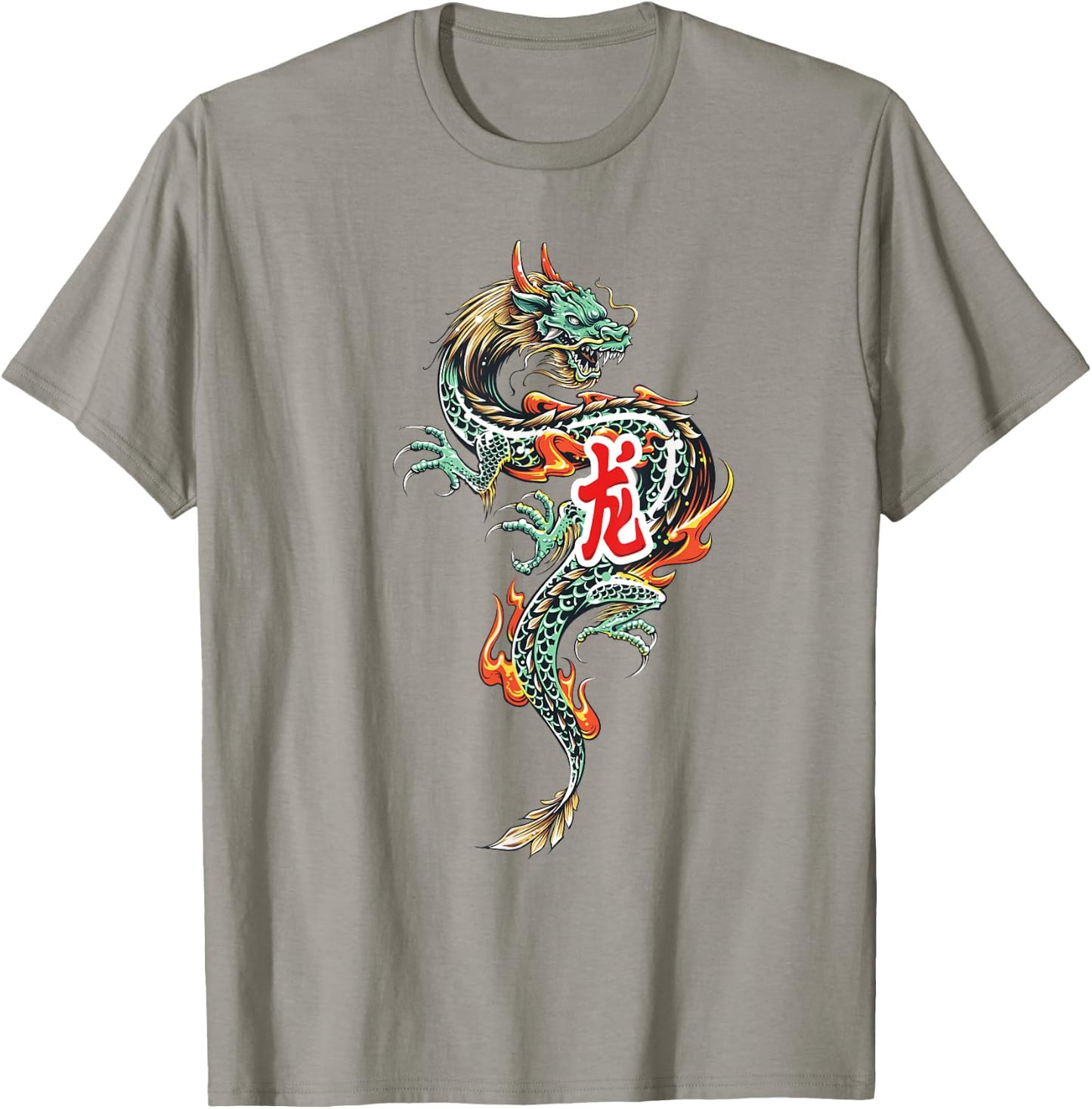 Tokyo Dragon Asian Neon retro 80’s Japanese Dragon Hawaiian T-Shirt - T-Shirt | Sand