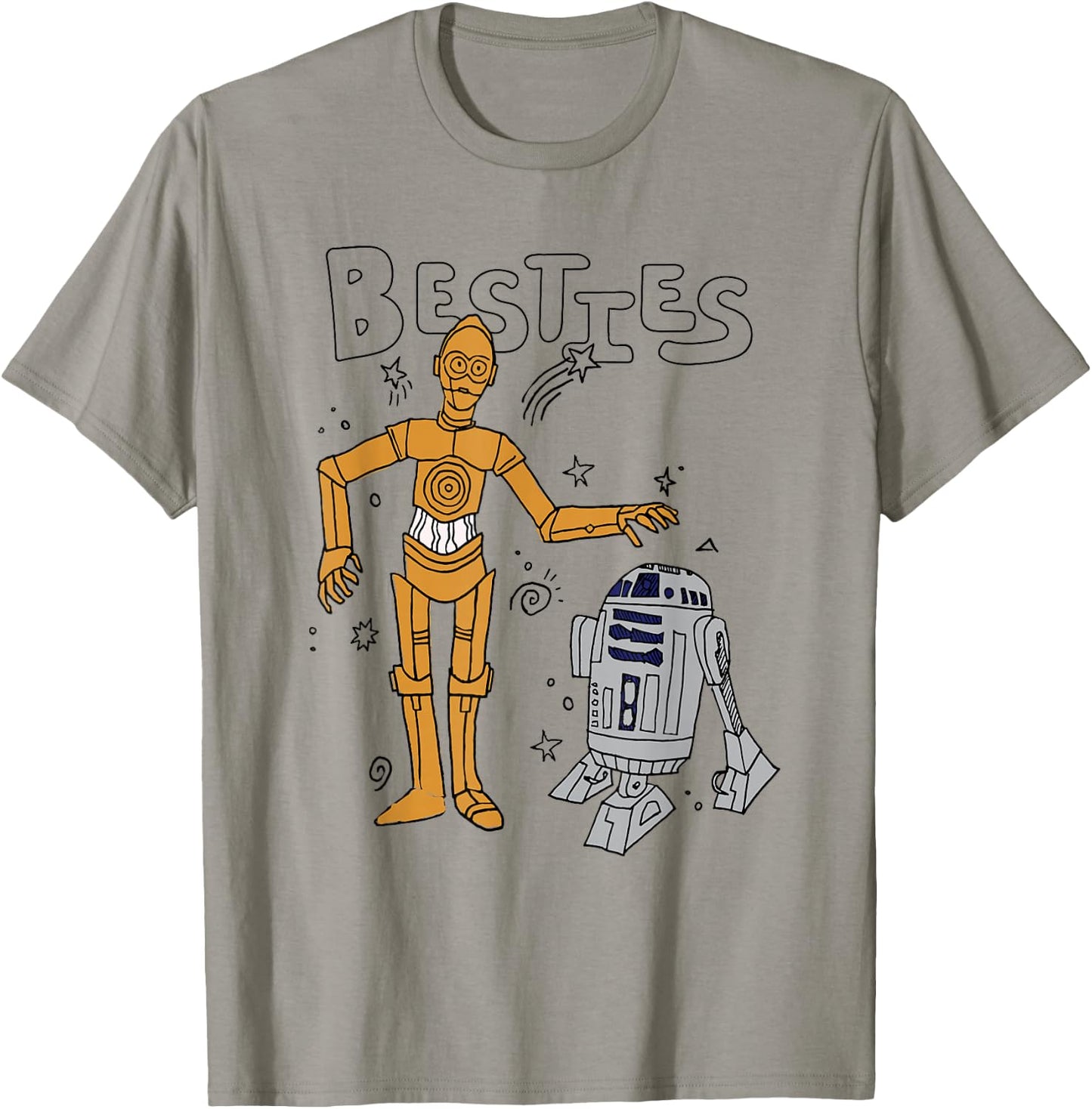 Star Wars R2-D2 and C-3PO Besties T-Shirt - T-Shirt | Sand
