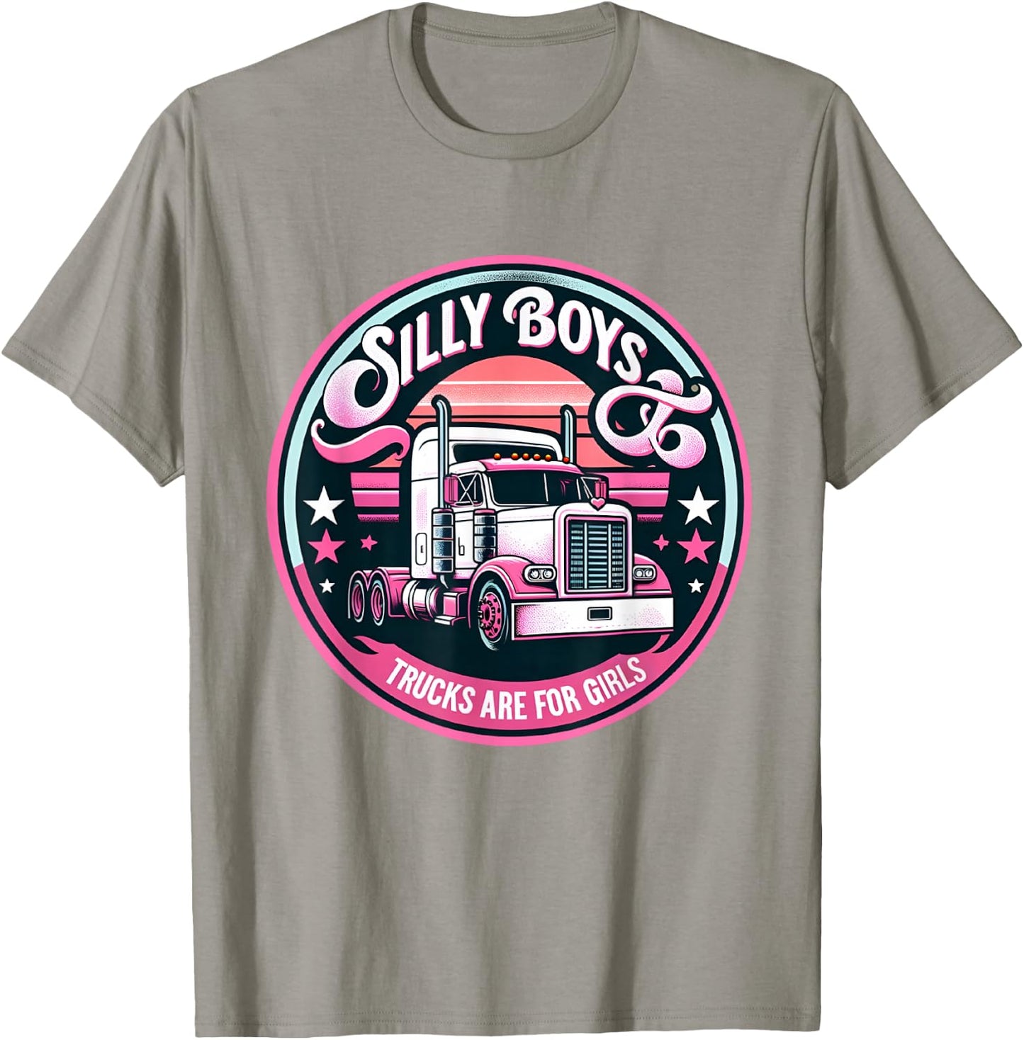 Female truck driver trucks are for girls trucker girl Women T-Shirt - T-Shirt | Sand