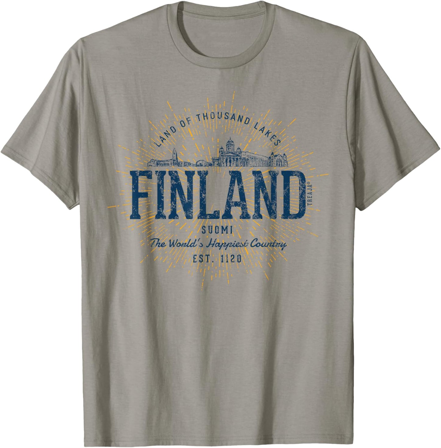 Retro Style Vintage Finland T-Shirt - T-Shirt | Sand