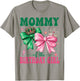 Mommy of The Birthday Girl Family Pink Coquette Bow T-Shirt - T-Shirt | Sand