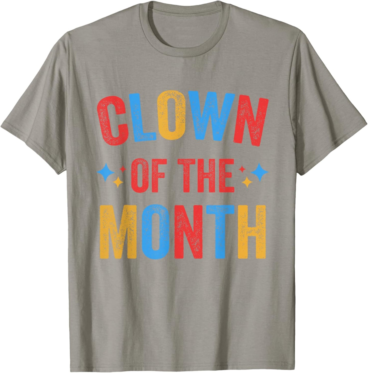 Clown of the Month Clowncore Aesthetic Funny Circus Retro T-Shirt - T-Shirt | Sand