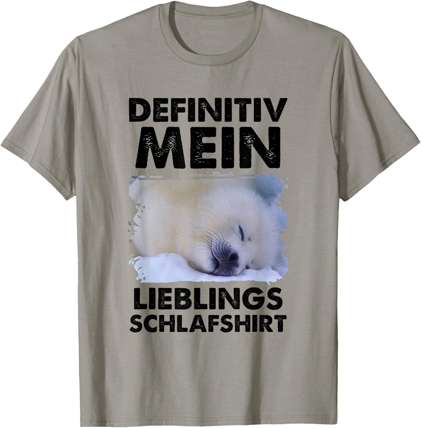 Definitiv mein lieblings weiße Robbe Saddle Seal T-Shirt - T-Shirt | Sand