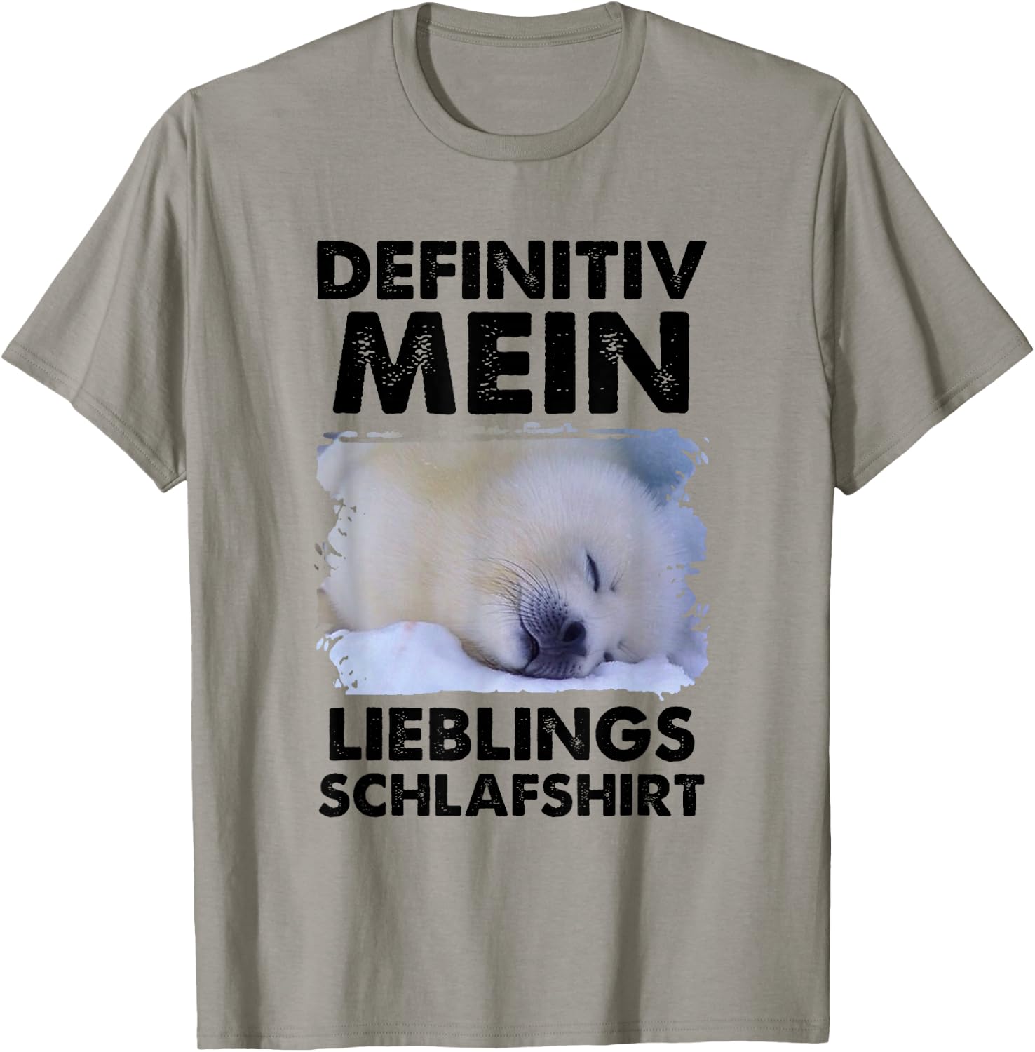 Definitiv mein lieblings weiße Robbe Saddle Seal T-Shirt - T-Shirt | Sand