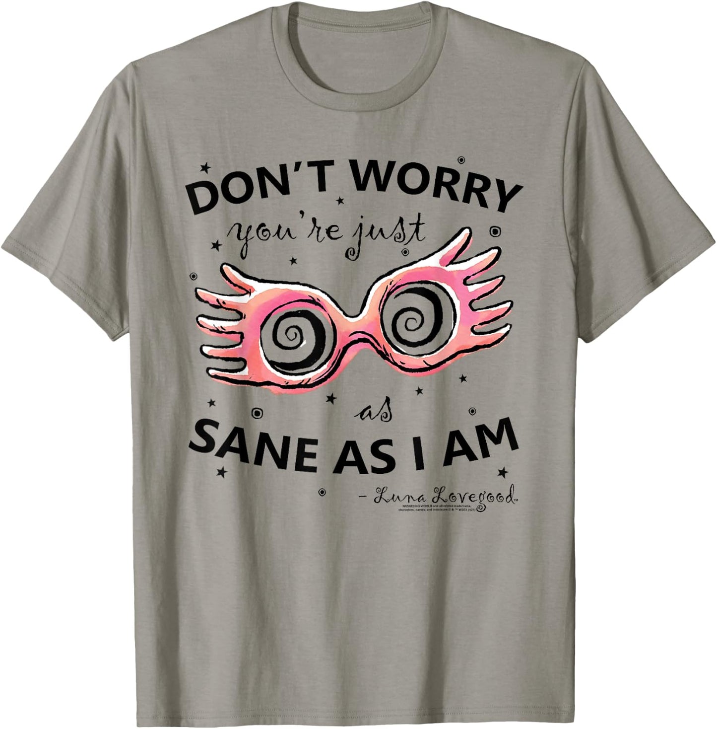Harry Potter Luna Lovegood Spectrespecs Black T-Shirt - T-Shirt | Sand