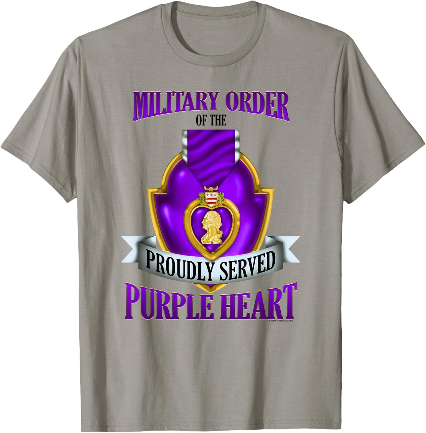 Military Order of the Proudly Served Purple Heart T-Shirt - T-Shirt | Sand