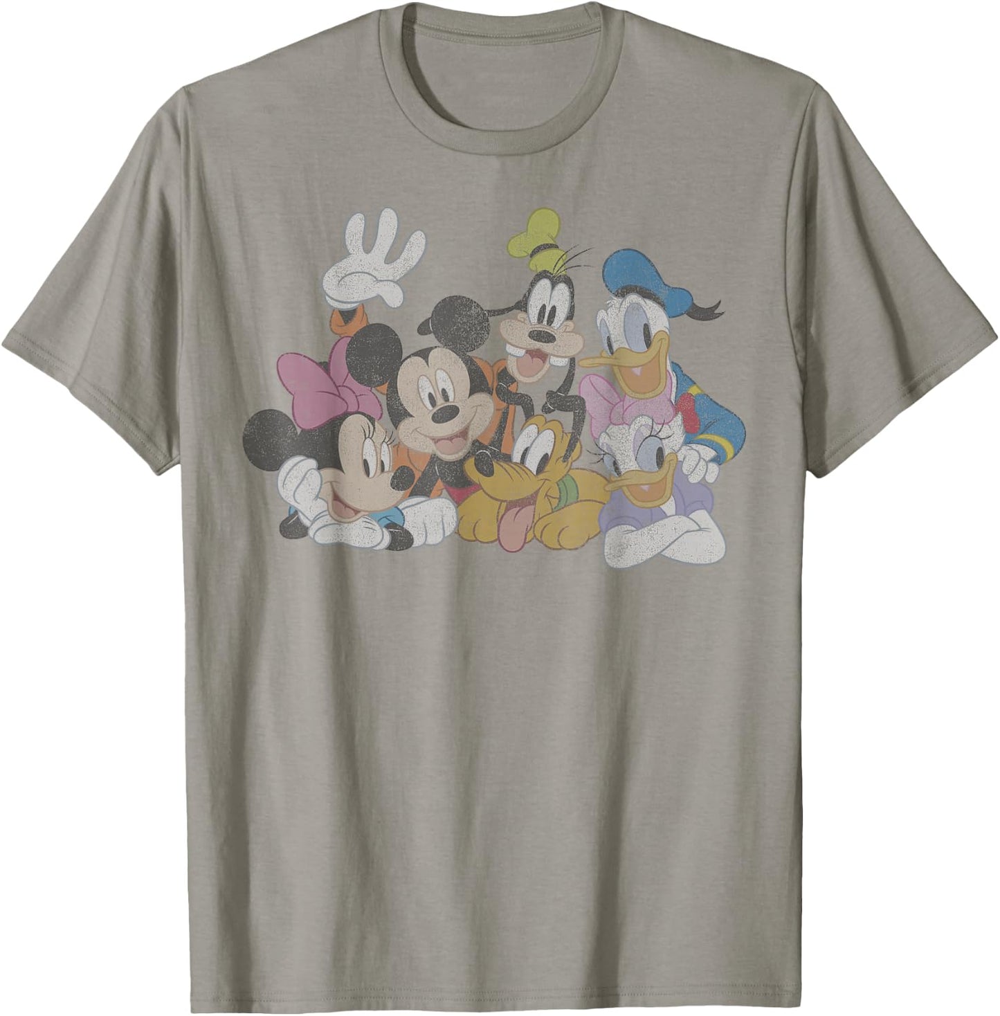 Disney Mickey and Friends Group Shot Portrait T-Shirt - T-Shirt | Sand