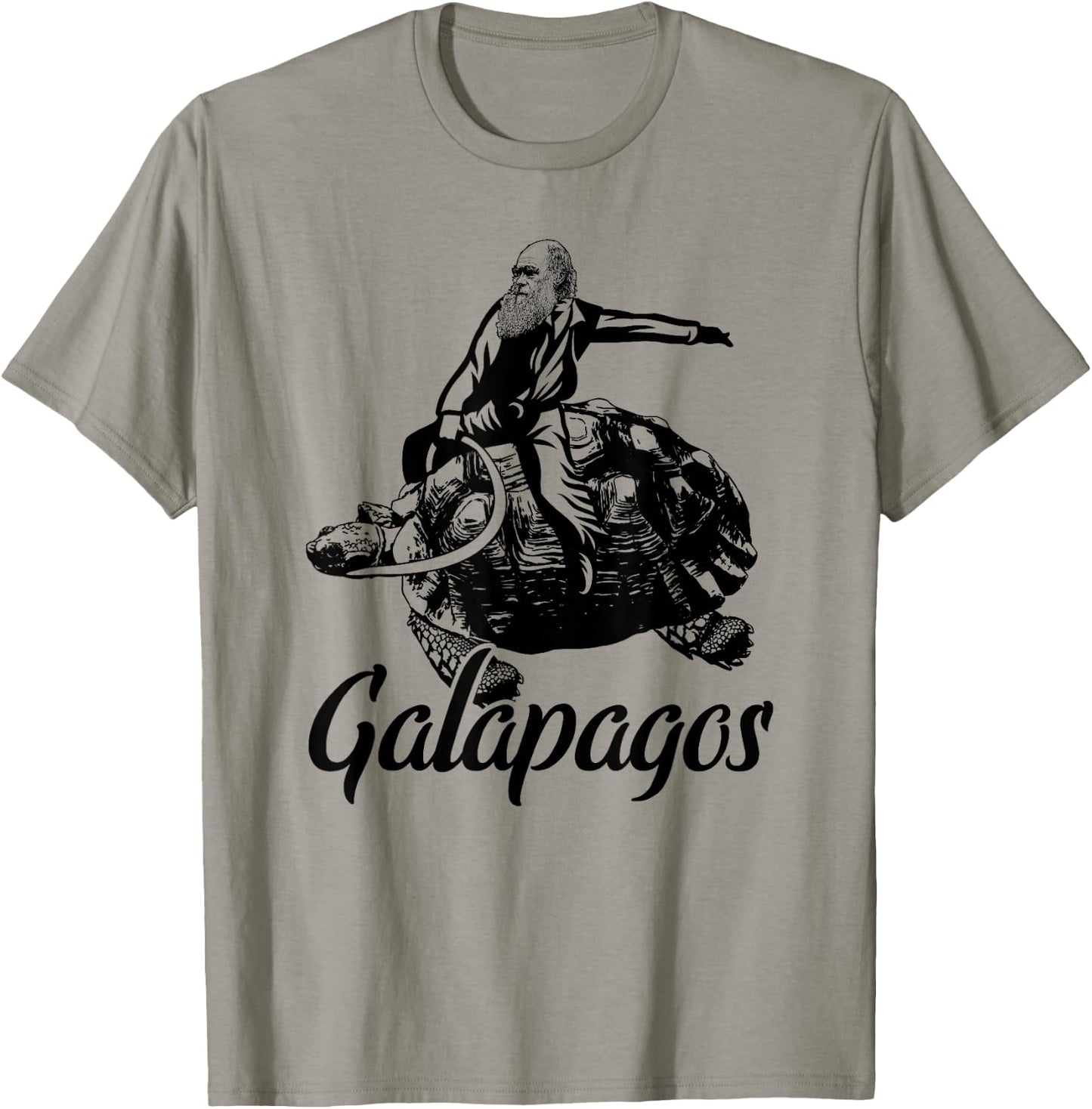 Charles Darwin Galapagos Islands Evolution T-Shirt - T-Shirt | Sand