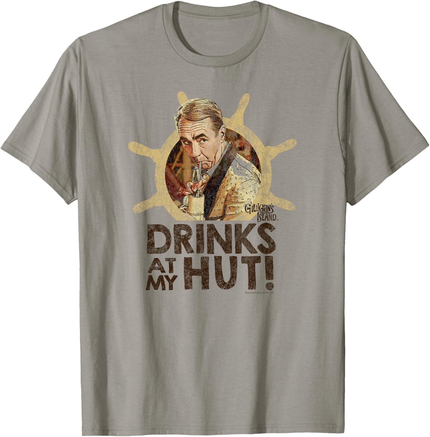 Gilligan's Island Mr. Howell Drinks T-Shirt - T-Shirt | Sand