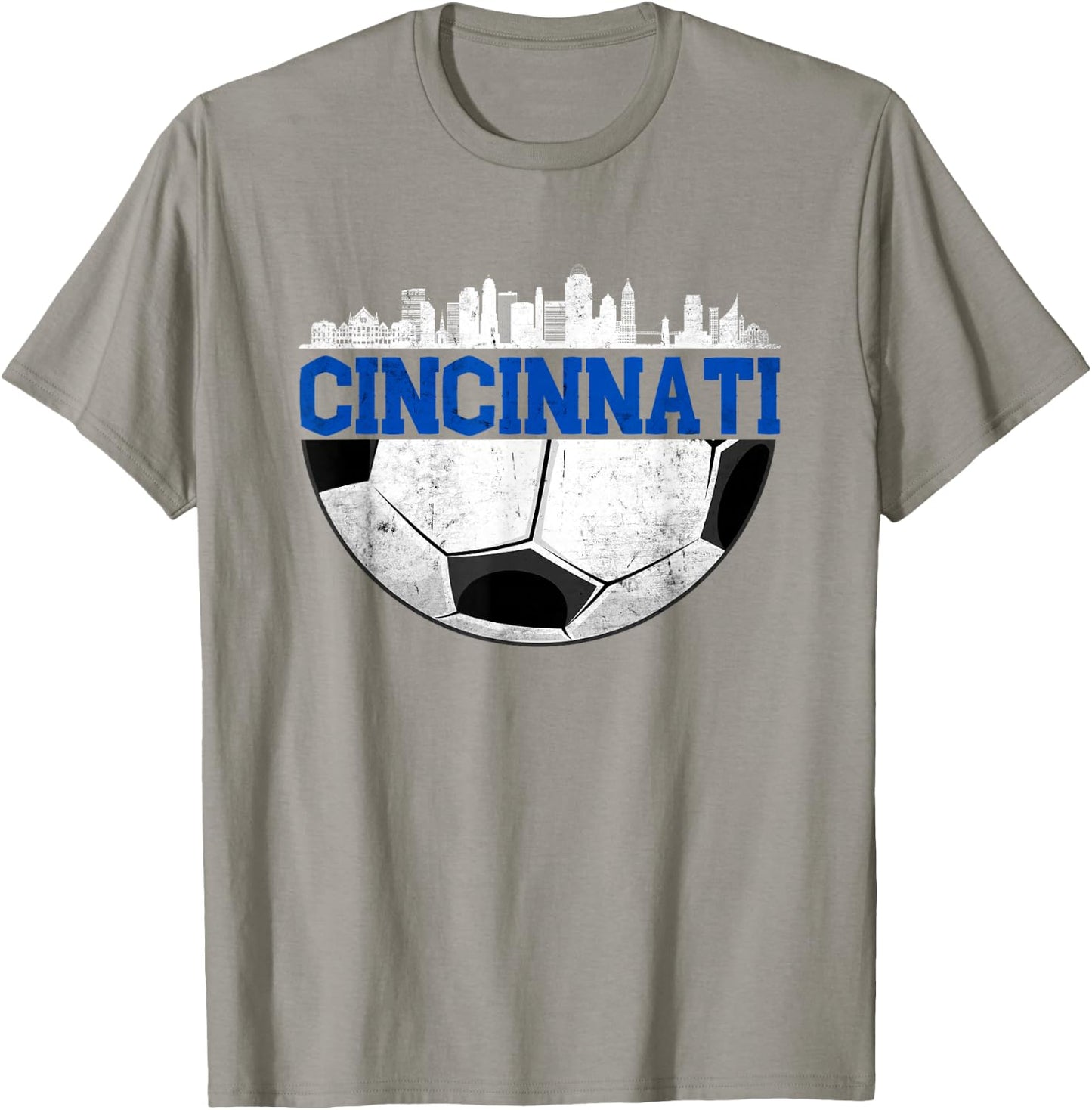 Cincinnati Soccer Distressed Cincy 'NATI T-Shirt - T-Shirt | Sand