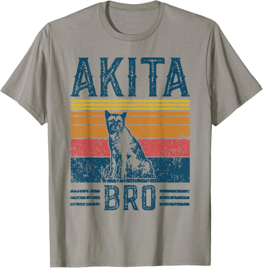 Dog Akita Bro - Vintage Akita Bro Women Kids T-Shirt - T-Shirt | Sand