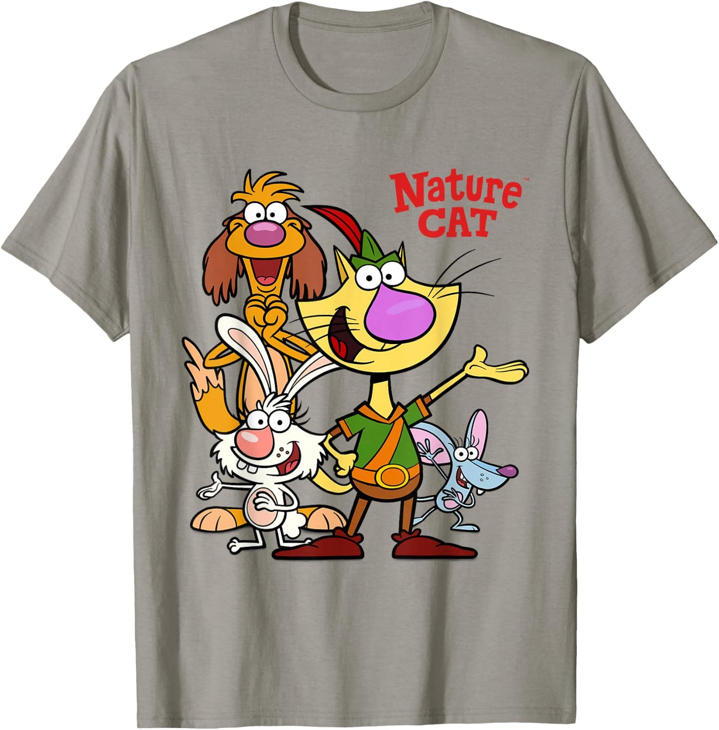 Nature Cat and Friends T-Shirt - T-Shirt | Sand