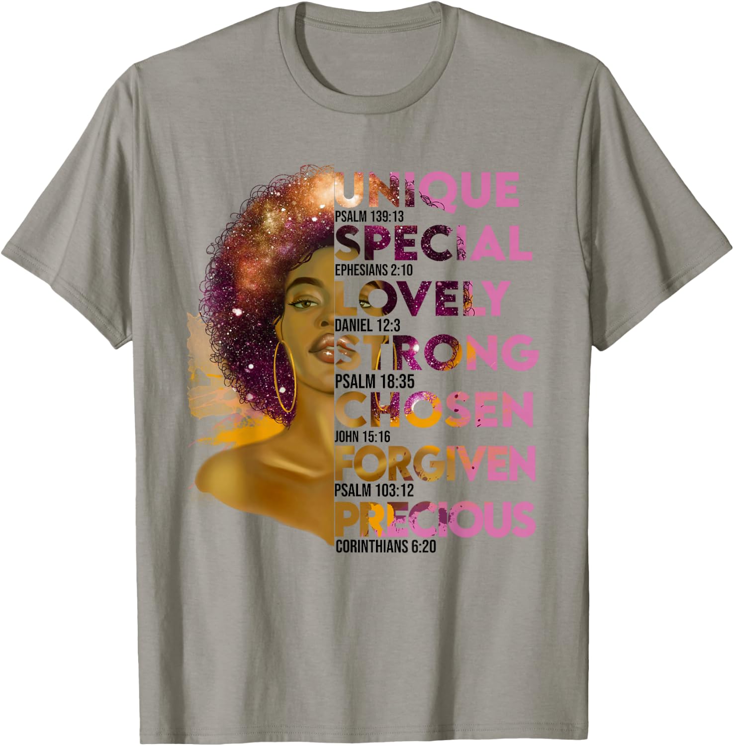 Motivational Bible Verse for African Women T-Shirt - T-Shirt | Sand