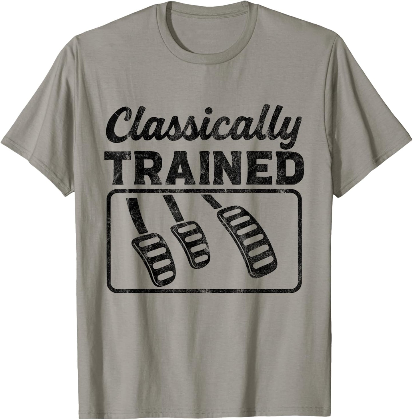 Three Pedals Classically Trained Manual Transmission Driving T-Shirt - T-Shirt | Sand
