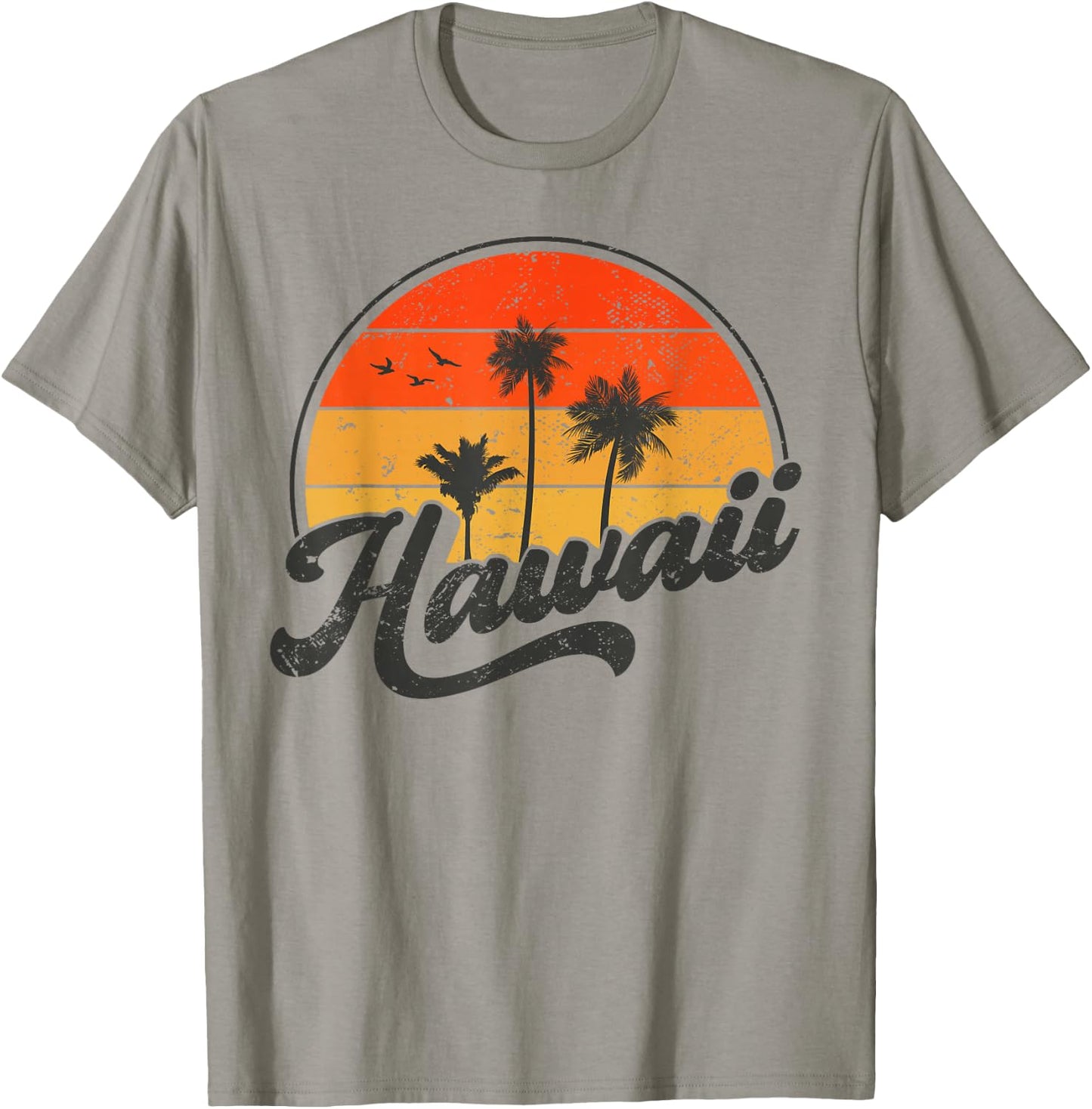 Hawaii Retro Vintage Sunset T-Shirt - T-Shirt | Sand