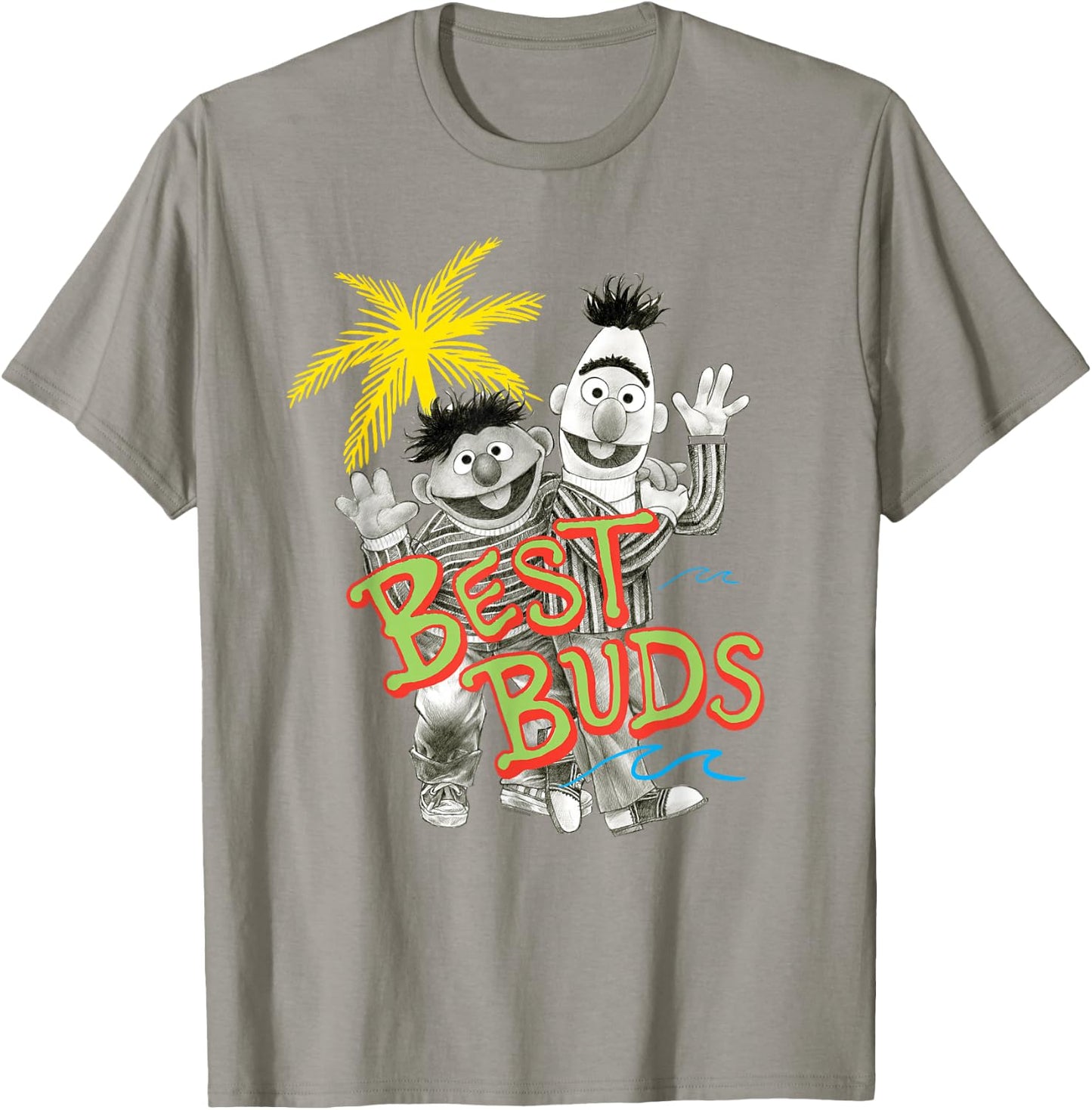 Sesame Street Bert and Ernie Best Buds T-Shirt - T-Shirt | Sand
