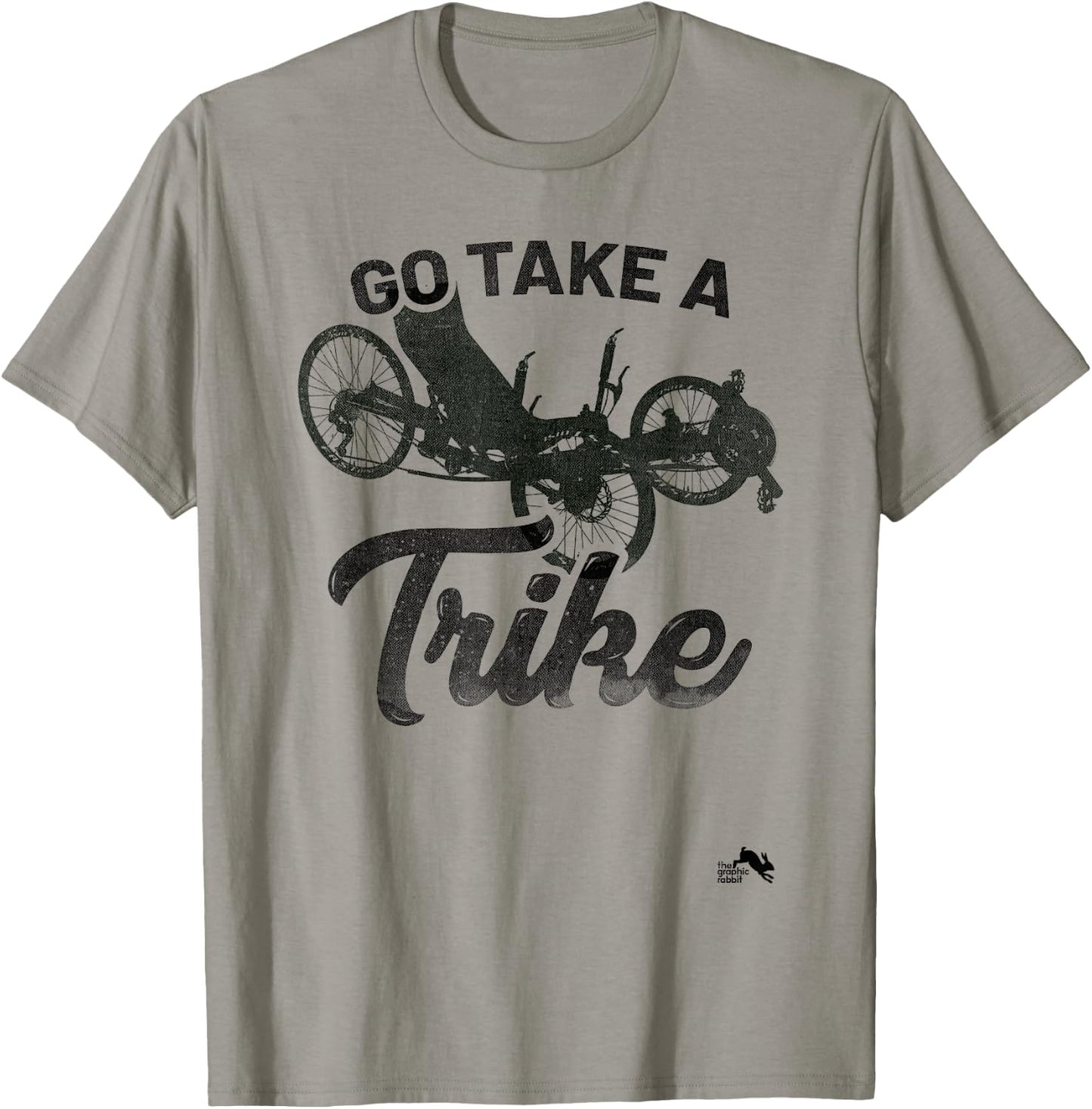 Go Take a Trike Recumbent Bicycle T-Shirt - T-Shirt | Sand