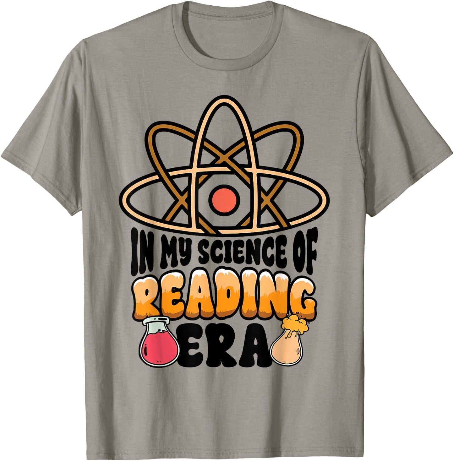 In My Science of Reading Era Book Lover Gift Reading Teacher T-Shirt - T-Shirt | Sand
