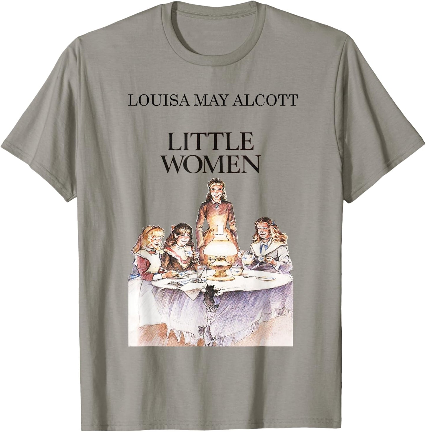 Little Women Louisa May Alcott Vintage Book Cover T-Shirt - T-Shirt | Sand