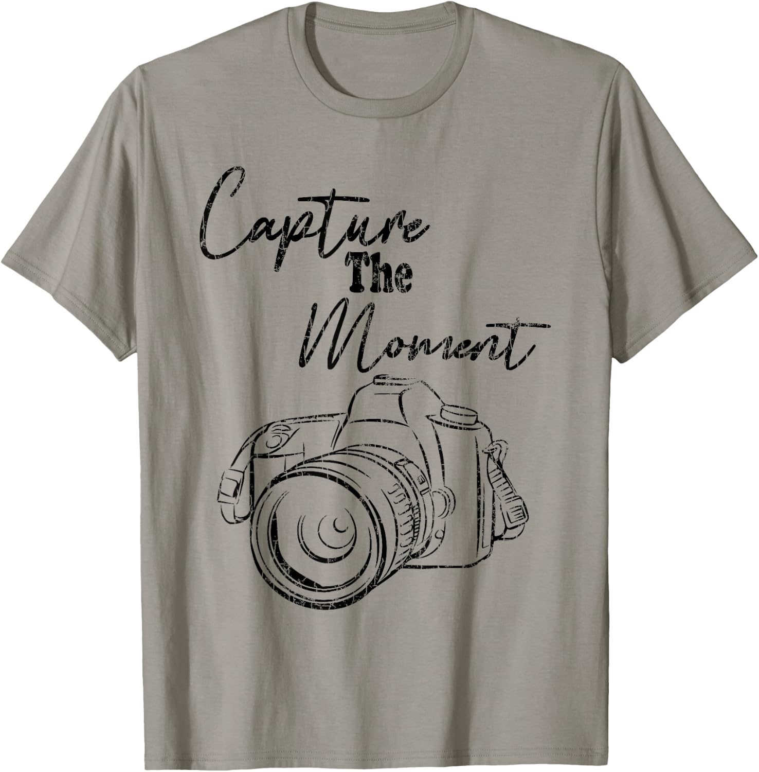 Capture The Moment Funny Photography Photographer Graphic T-Shirt - T-Shirt | Sand