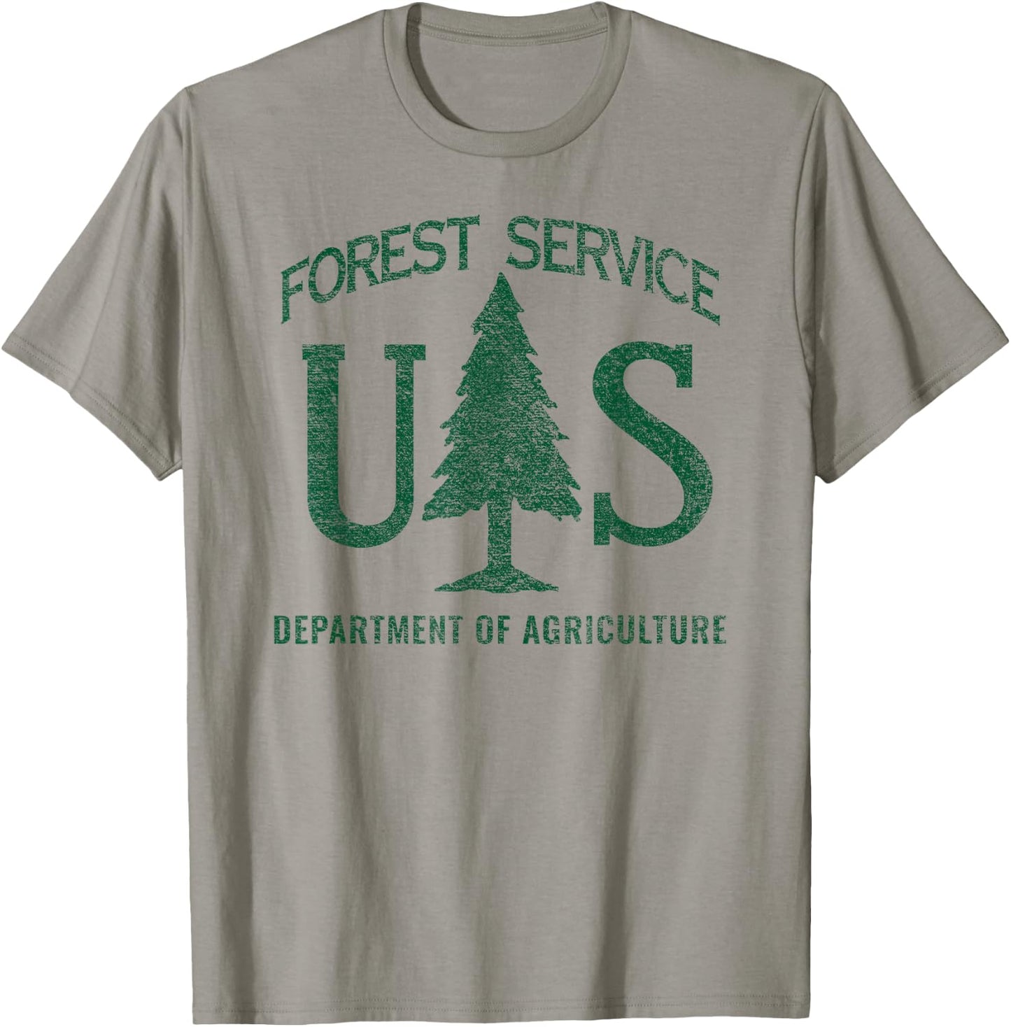US Forest Service (Distressed Green) T-Shirt - T-Shirt | Sand