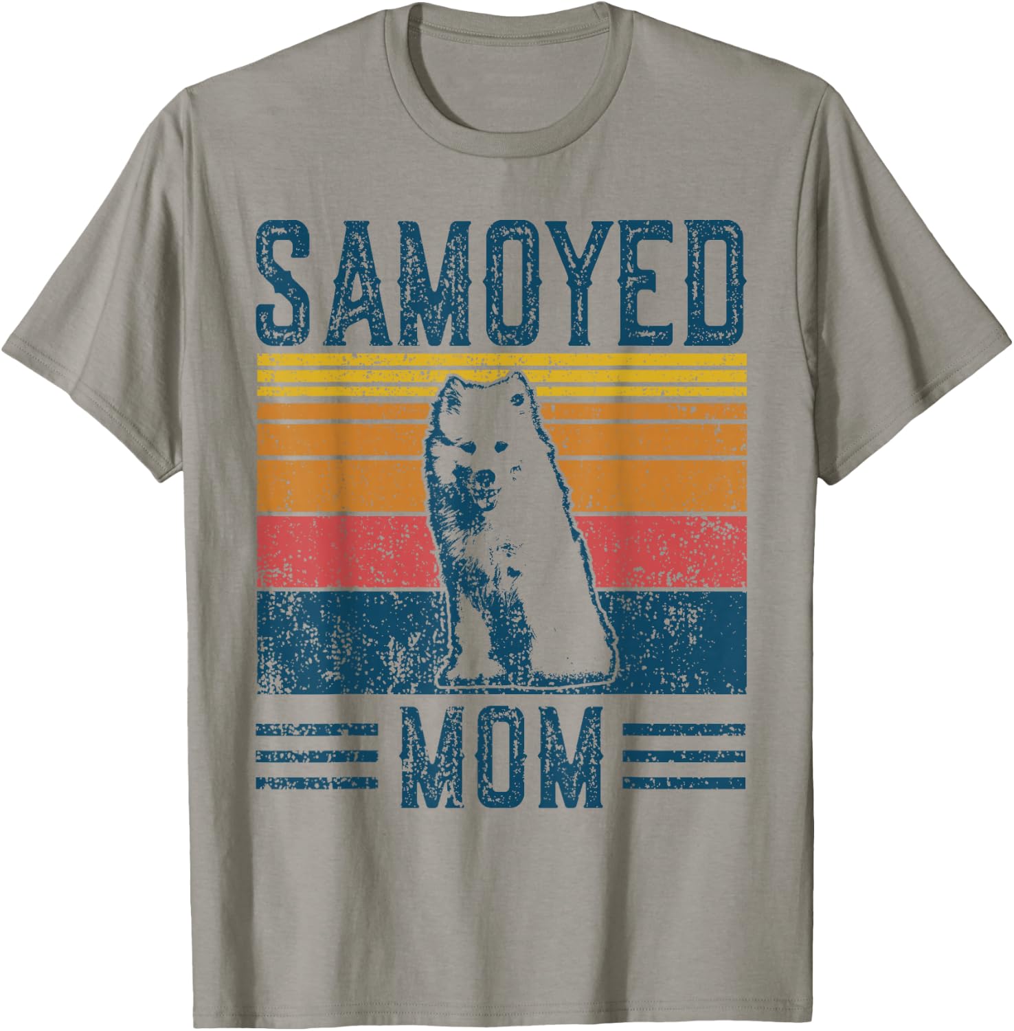 Dog Samoyed Mom - Vintage Samoyed Mom T-Shirt - T-Shirt | Sand