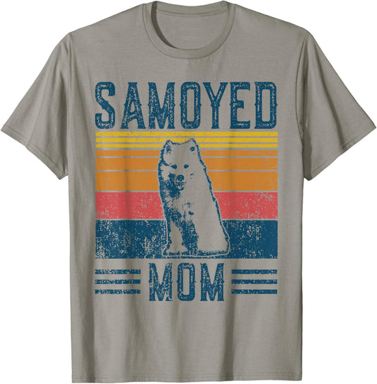 Dog Samoyed Mom - Vintage Samoyed Mom T-Shirt - T-Shirt | Sand