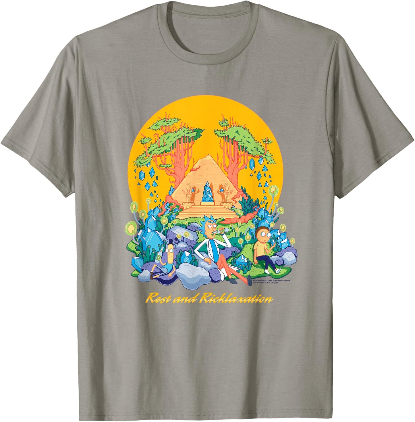 Rick and Morty Rest and Ricklaxation T-Shirt - T-Shirt | Sand