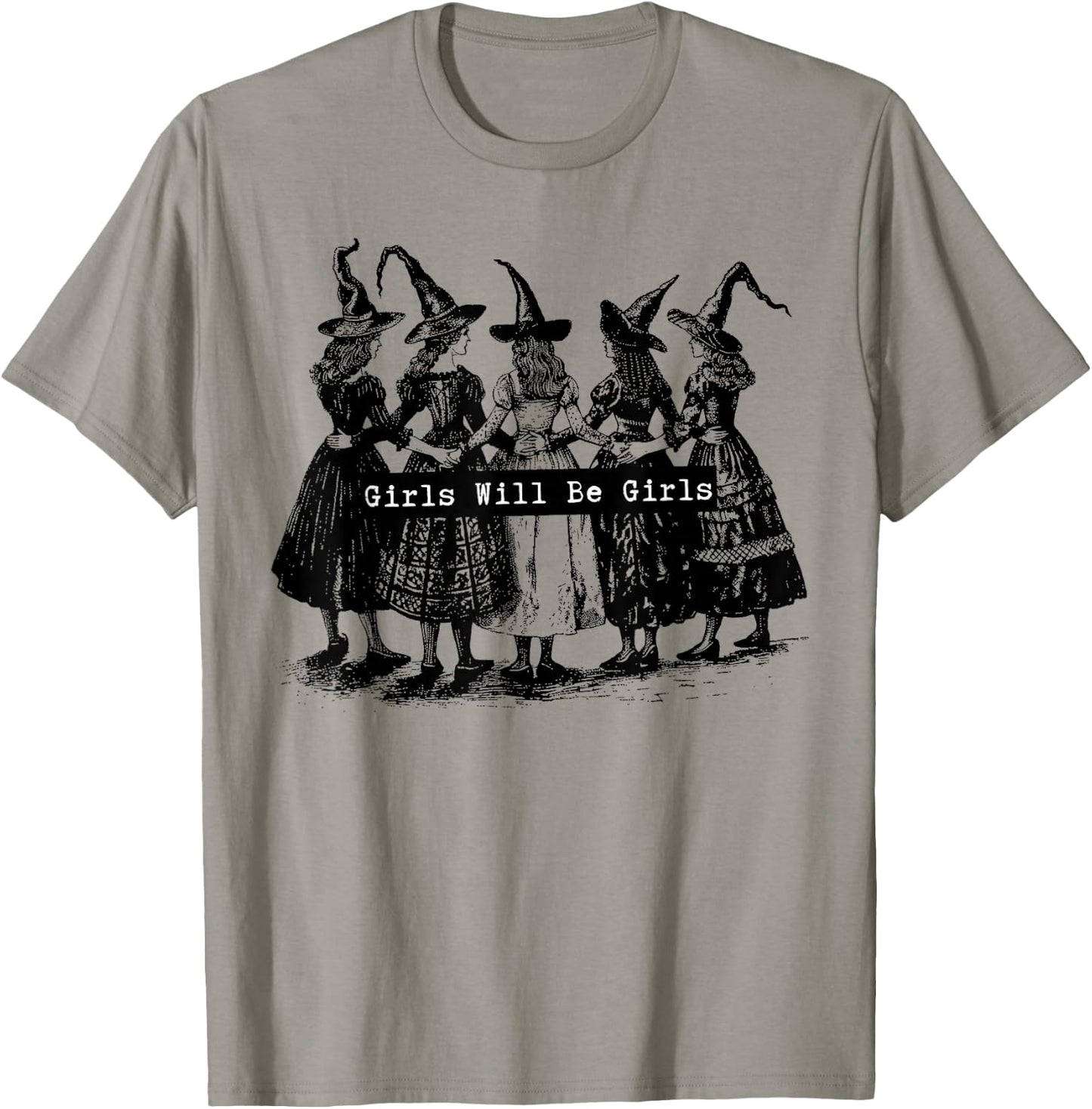 Trick Or Treat Witch Witches Girl Will Be Girls Halloween T-Shirt - T-Shirt | Sand