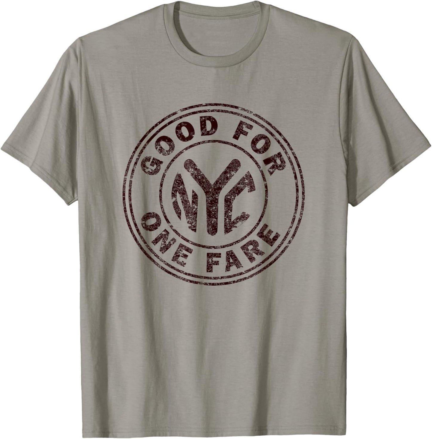 NYC Subway NY New York Subway Retro Vintage Token T-Shirt - T-Shirt | Sand