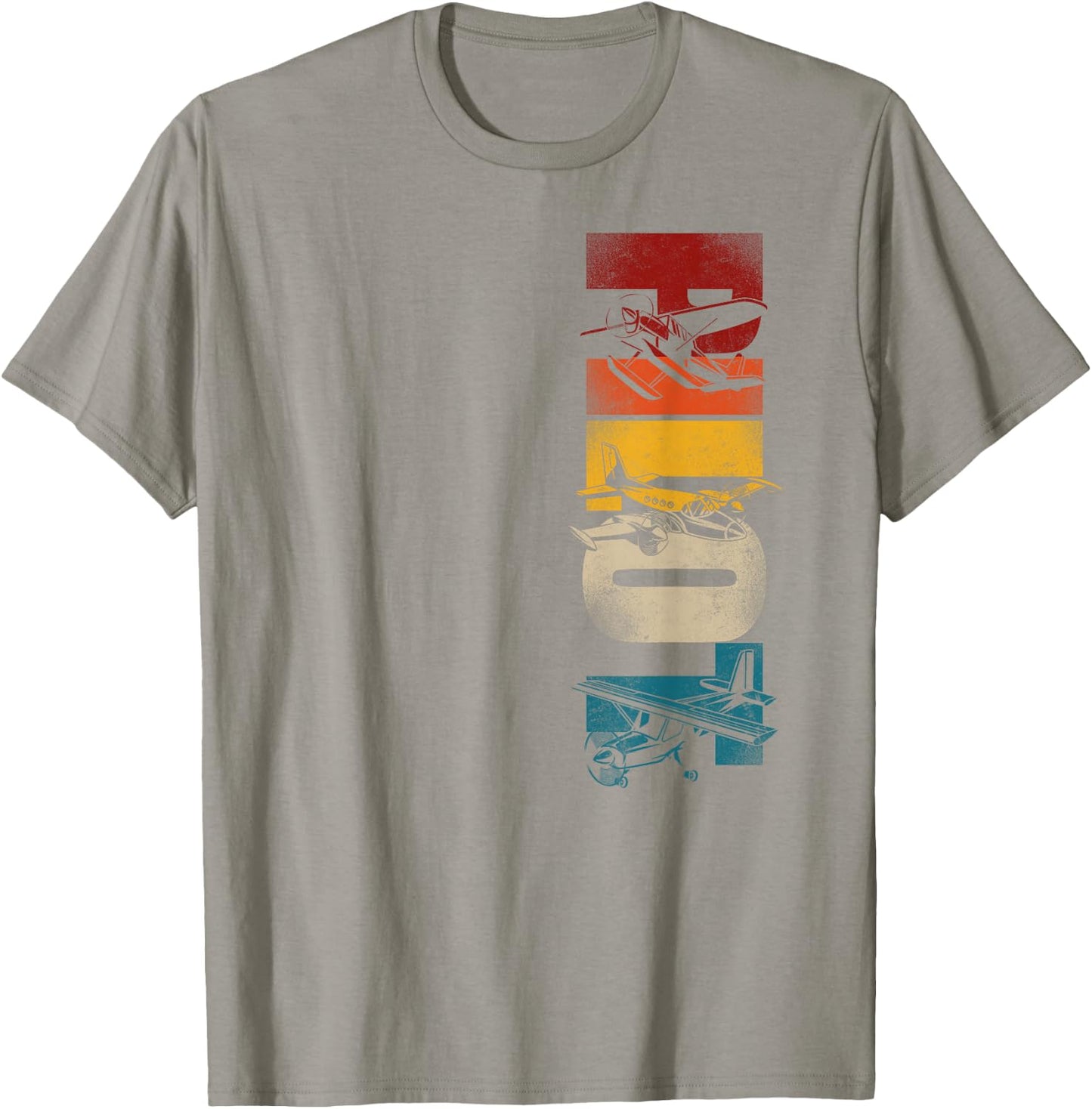 Airplane Pilot Vintage Retro Pilot T-Shirt - T-Shirt | Sand