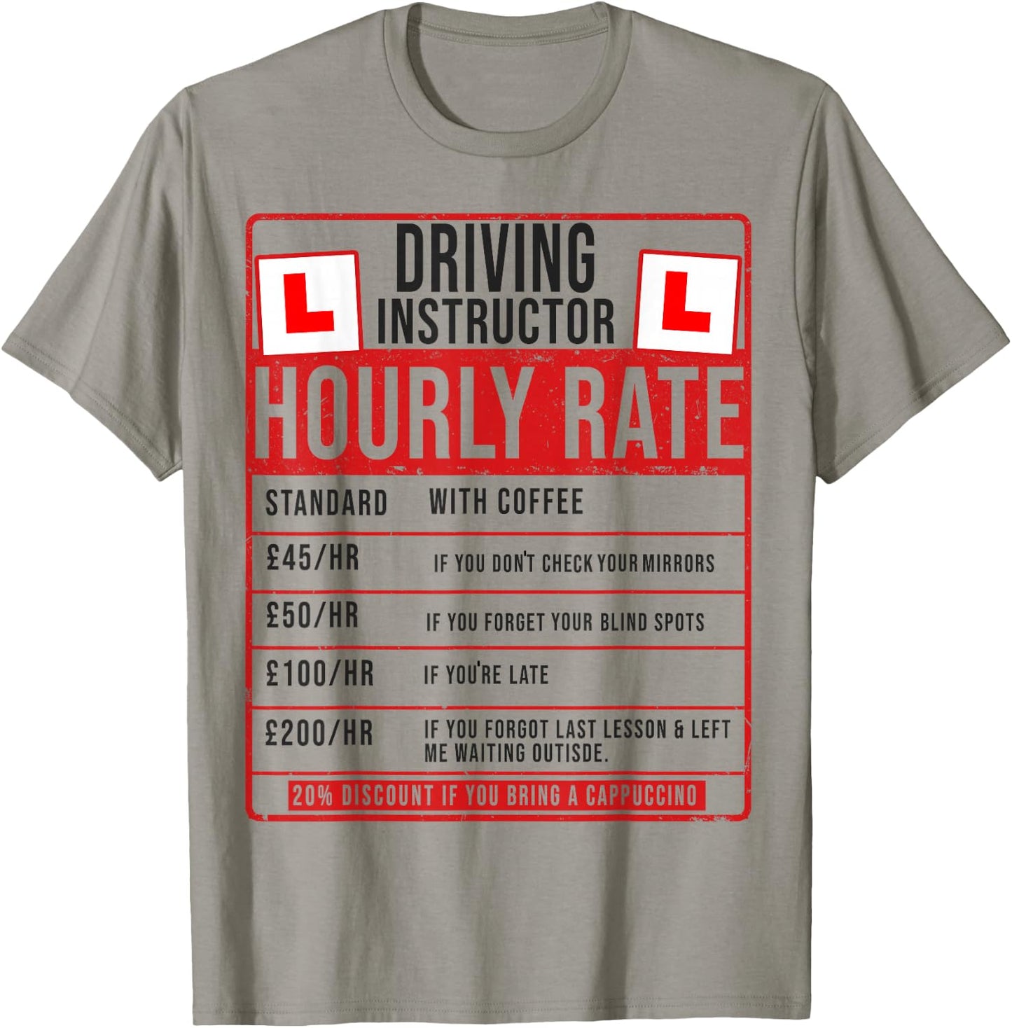 Funny Driving Instructor Outfit Idea Learn to Drive T-Shirt - T-Shirt | Sand