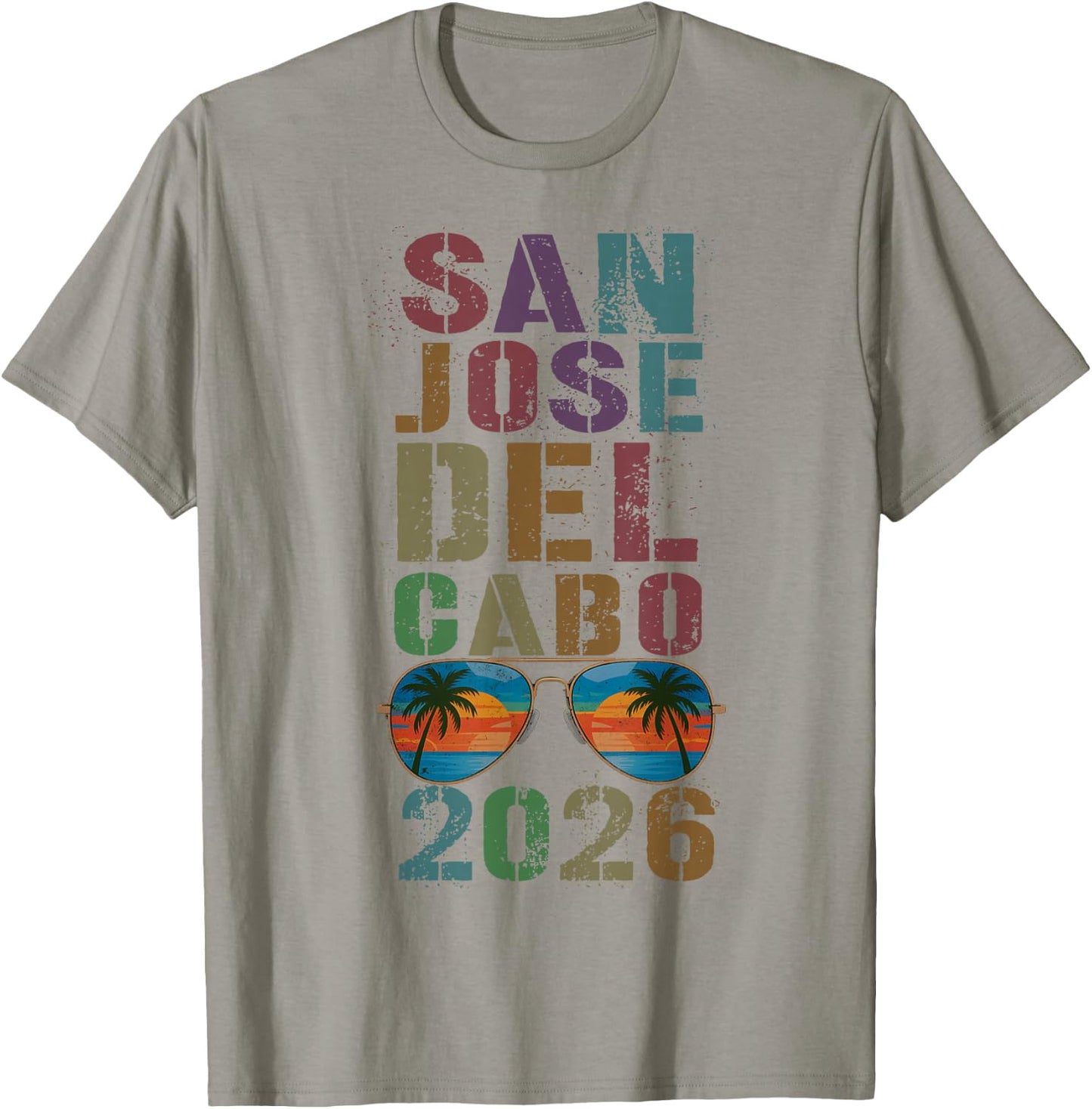 Retro SAN Jose DEL Cabo 2026 Girls Vacation Surfing Trip T-Shirt - T-Shirt | Sand