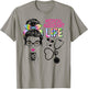 Medical Assistant Stethoscope Tie Dye Messy Bun Nurses Week T-Shirt - T-Shirt | Sand