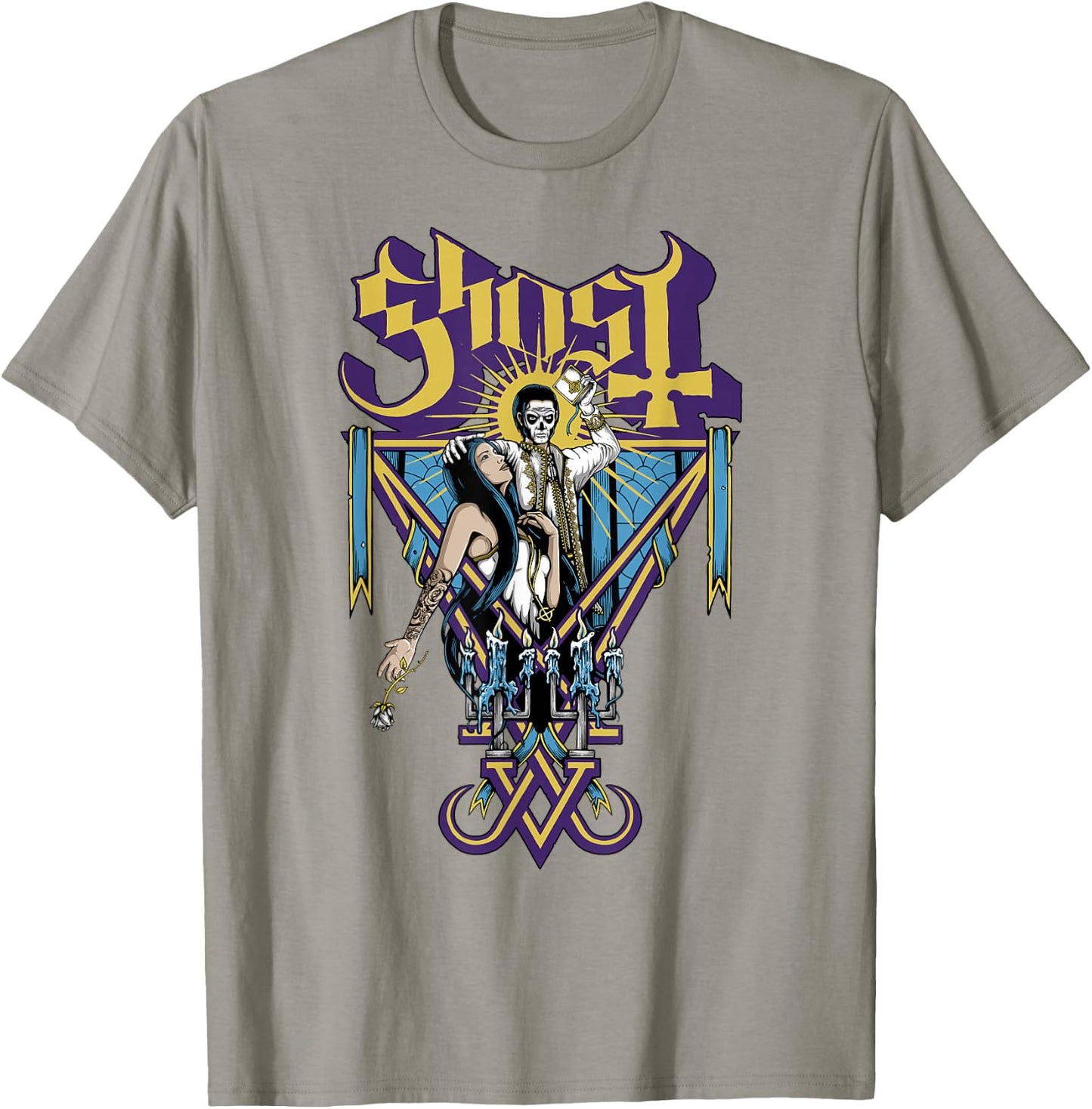 Ghost – Blessed White T-Shirt - T-Shirt | Sand