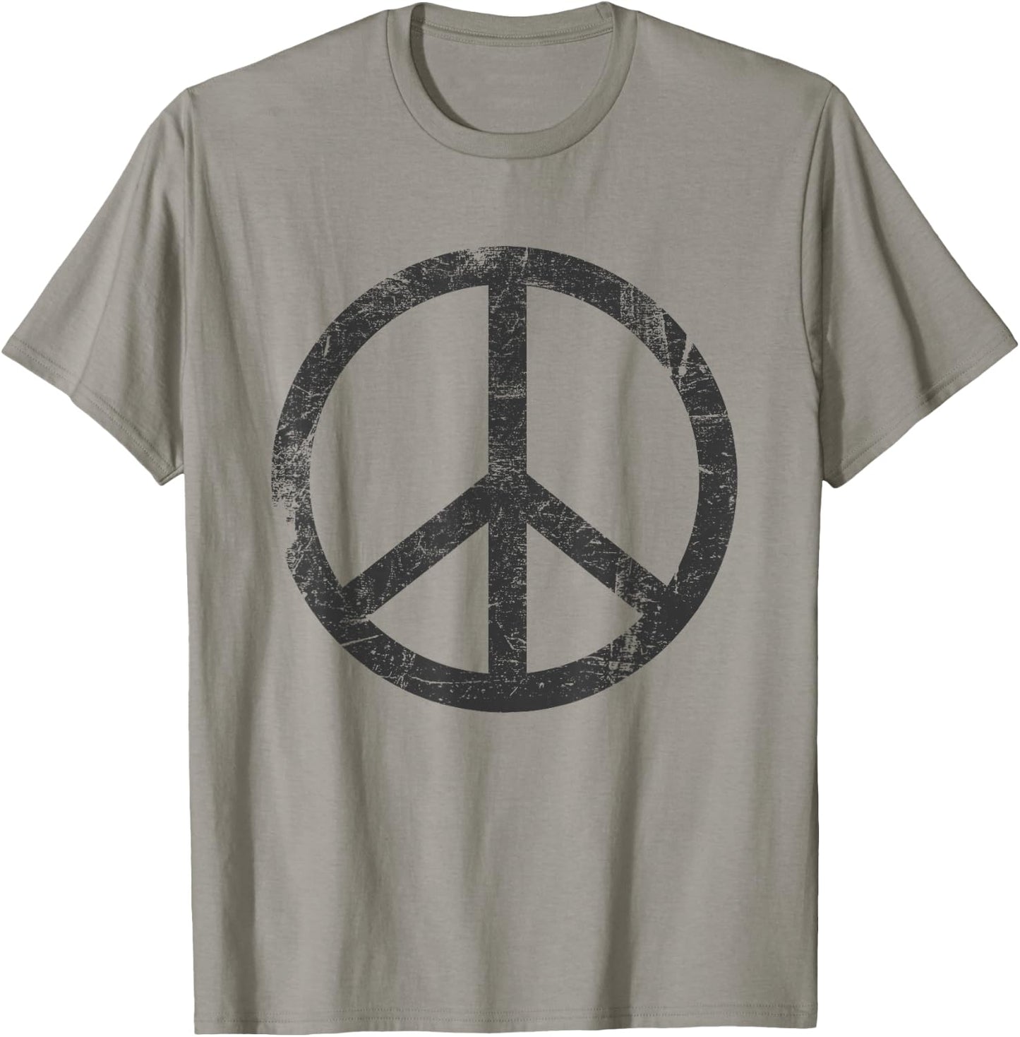 Retro Vintage Design Peace Sign T-Shirt - T-Shirt | Sand