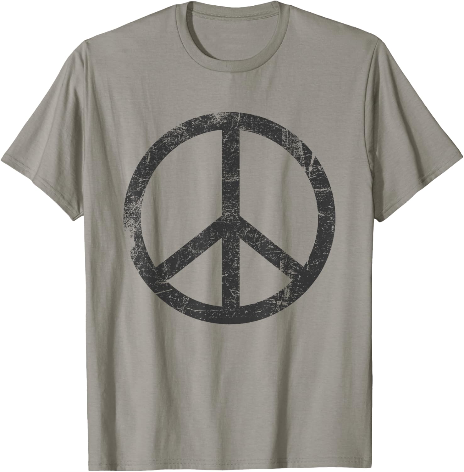 Retro Vintage Design Peace Sign T-Shirt - T-Shirt | Sand