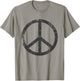 Retro Vintage Design Peace Sign T-Shirt - T-Shirt | Sand