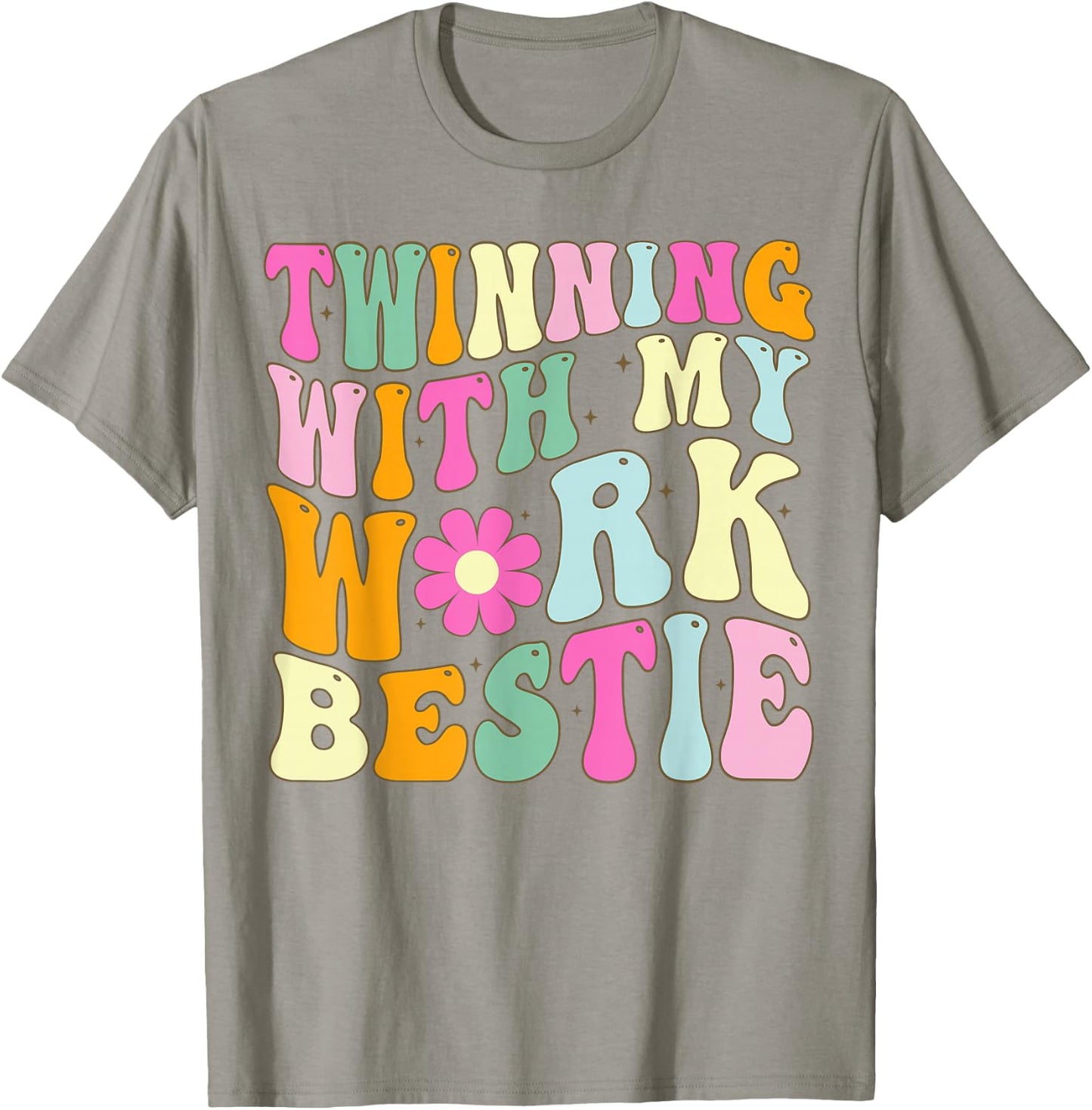 Twinning With My Work Bestie Spirit Week Best Friend Twin T-Shirt - T-Shirt | Sand