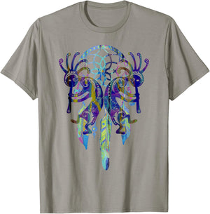 Kokopelli Dreamcatcher Watercolor Painting 1 - Fan Fun T-Shirt - T-Shirt | Sand