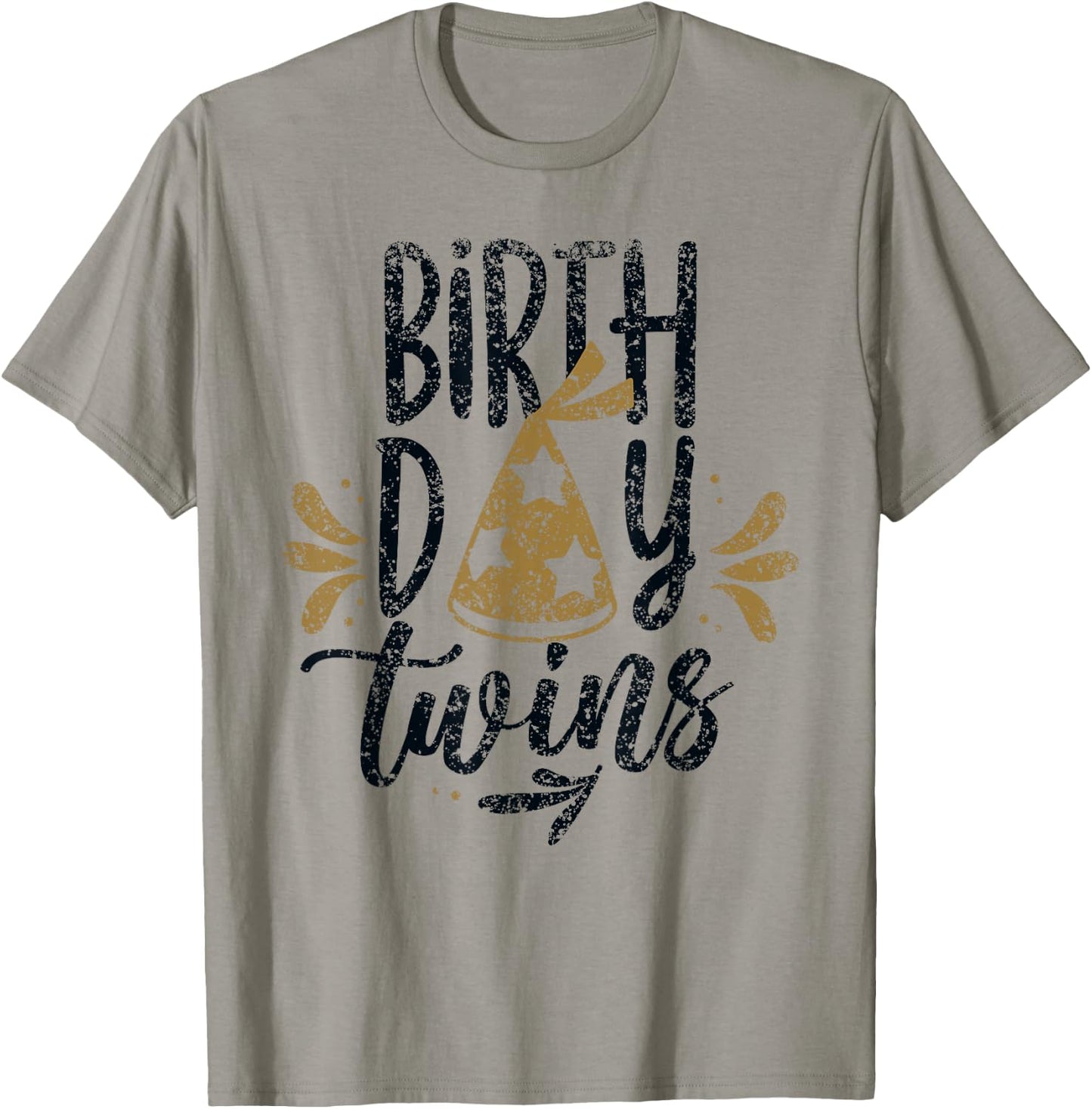 Birthday Twins Celebrate Cute Twin T-Shirt - T-Shirt | Sand