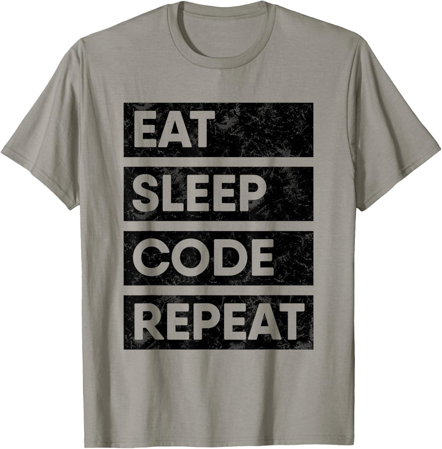Programmer Eat Sleep Code Repeat Software Engineer T-Shirt - T-Shirt | Sand