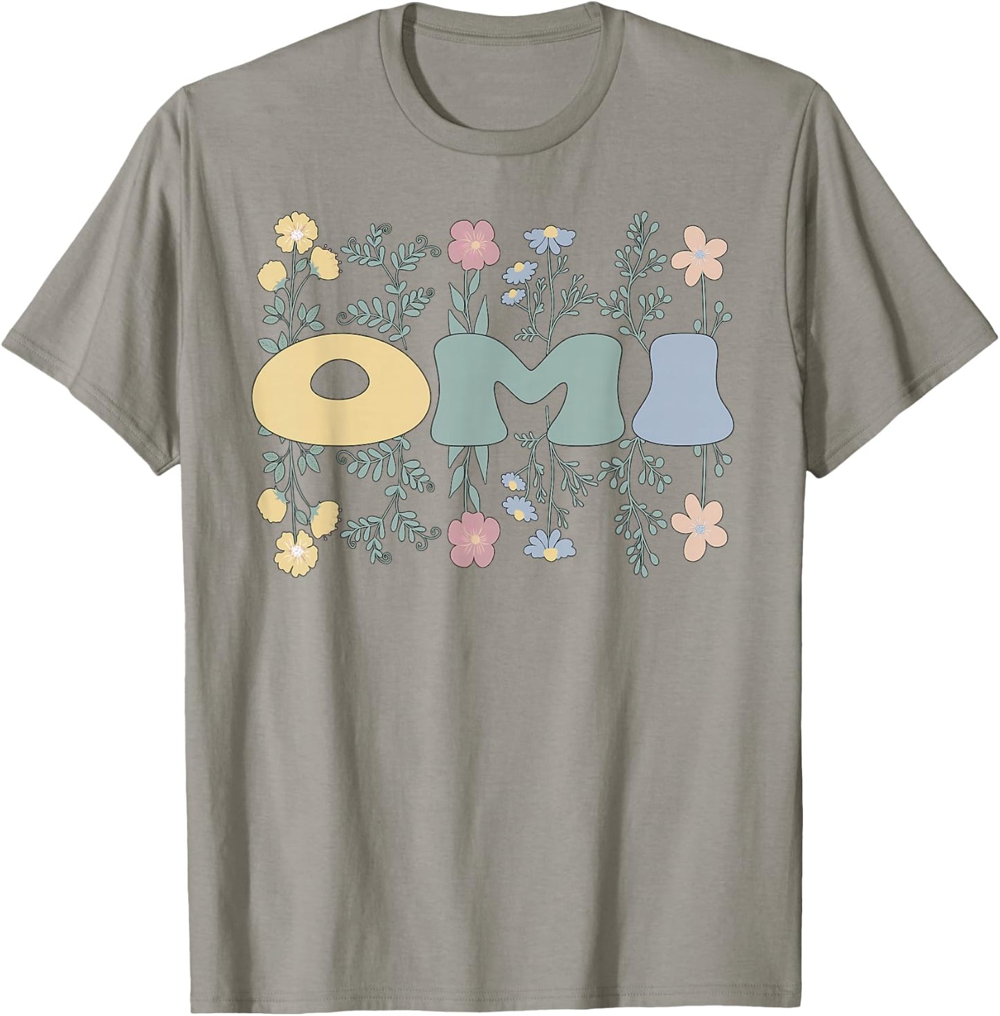 Groovy Omi Grandmother Flowers Omi Grandma T-Shirt - T-Shirt | Sand