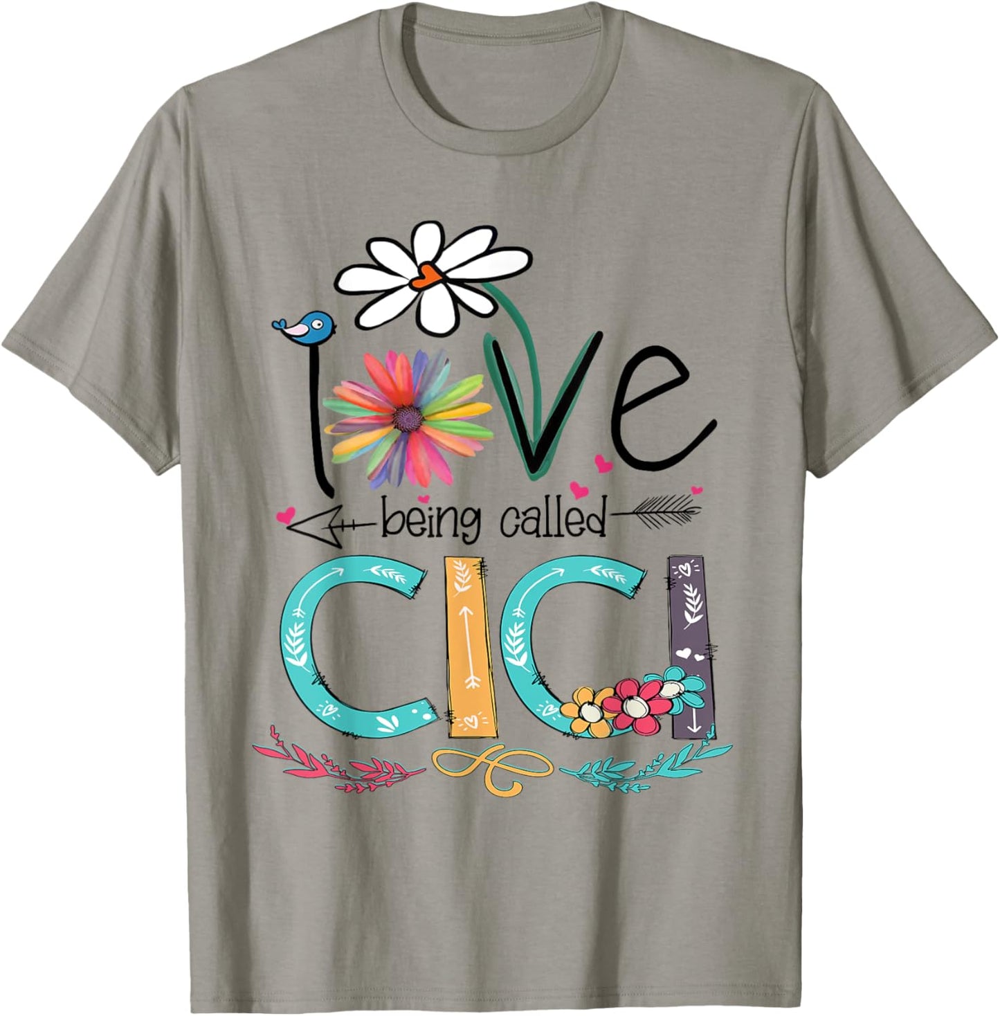 I Love Being Called Cici Sunflower Shirt T-Shirt - T-Shirt | Sand